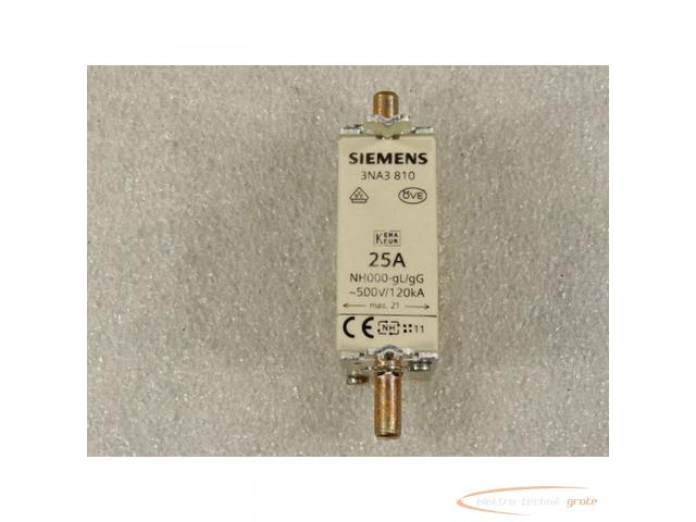Siemens 3NA3810 Sicherungseinsatz 25 A VPE = 2 St - ungebraucht - - 1