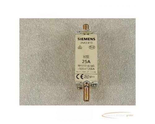 Siemens 3NA3810 Sicherungseinsatz 25 A VPE = 2 St - ungebraucht - - Bild 1