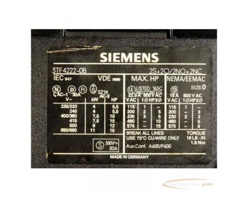 Siemens 3TF4222-0B Schütz 24 V Spulenspannung + Murrelektronik 26050 Entstörmodul - Bild 2