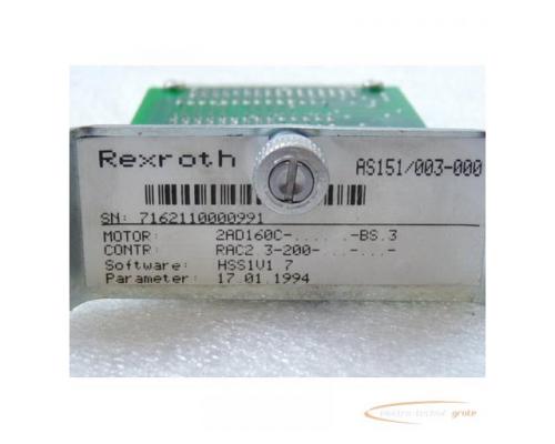 Rexroth Indramat AS151/003-000 Einschubmodul SN 7162110000991 Software HSS1V1 7 - Bild 2