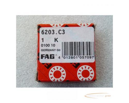 FAG 6203.C3 Rillenkugellager offen 17 x 40 x 12 mm - ungebraucht - in OVP