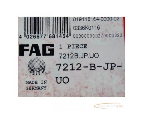 FAG 7212-B-JP-UO Schrägkugellager einreihig - ungebraucht - in OVP - Bild 2