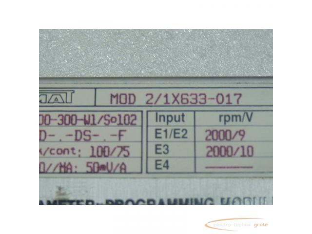 Indramat MOD 2/1X633-017 Programmiermodul für TDM 1 . 2 - 100 - 300 - W1 / So 102 - 2