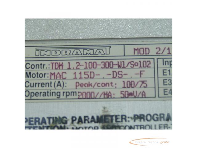 Indramat MOD 2/1X633-017 Programmiermodul für TDM 1 . 2 - 100 - 300 - W1 / So 102 - 3