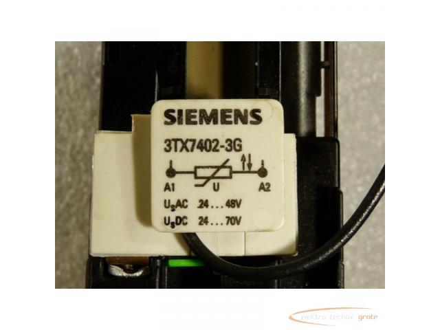 Siemens 3TH4031-0B Schütz 24 V Spulenspannung + Siemens 3TX7402-3G Überspannungsbegrenzer - 5