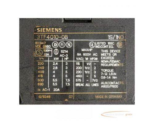 Siemens 3TF4010-0B Schütz 24 V Spulenspannung + Murrelektronik 26283 Entstörmodul - Bild 2