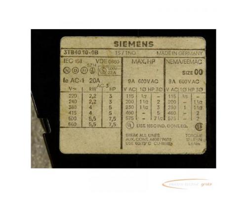 Siemens 3TB4010-0B Schütz 24 V Spulenspannung + Murrelektronik 26050 Entstörmodul - Bild 3
