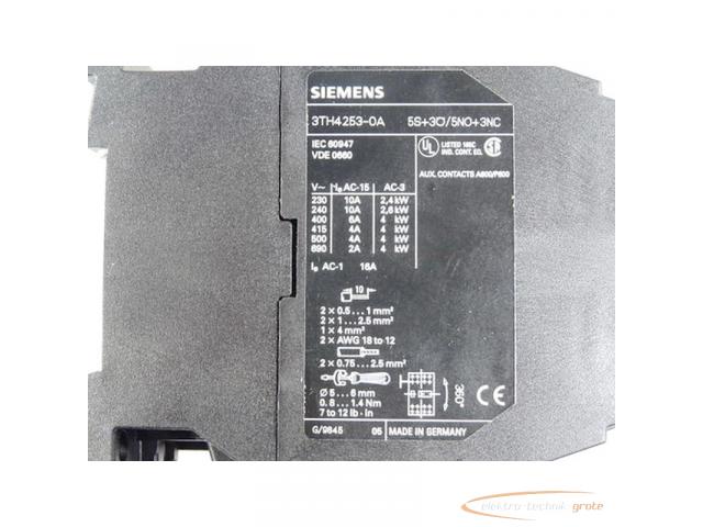 Siemens 3TH4253-0A Schütz 230 V Spulenspannung - 2