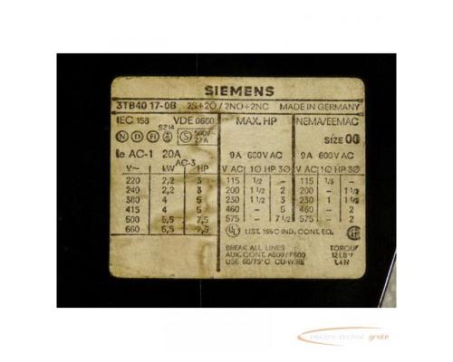 Siemens 3TB4017-0B Schütz 24 V Spulenspannung + Murrelektronik 26051 Entstörodul - Bild 2