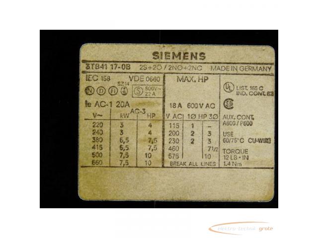 Siemens 3TB4117-0B Schütz 24 V Spulenspannung + Murrelektronik 26051 Entstörmodul - 2