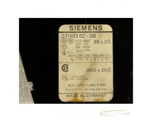 Siemens 3TH8382-0B Schütz 24 V Spulenspannung - Bild 2