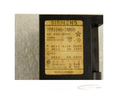 Siemens 7PR1040-7AM00 Zeitrelais 220 V 50 Hz - Bild 2