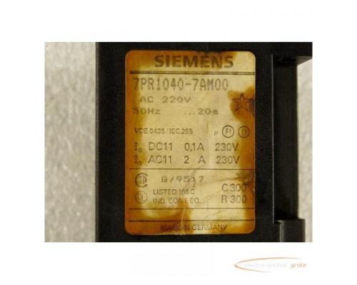 Siemens 7PR1040-7AM00 Zeitrelais 220 V 50 Hz + Murrelektronik 22052 Entstörmodul - Bild 2