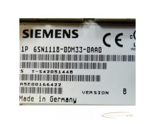 Siemens 6SN1118-0DM33-0AA0 Regelkarte SN: S T-S42051448 Version B - Bild 2