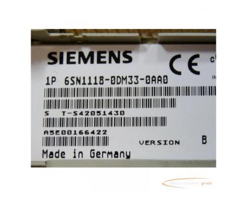 Siemens 6SN1118-0DM33-0AA0 Regelkarte SN: S T-S42051430 Version B - Bild 2