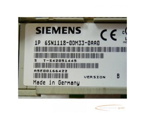 Siemens 6SN1118-0DM33-0AA0 Regelkarte SN: S T-S42051445 Version B - Bild 2