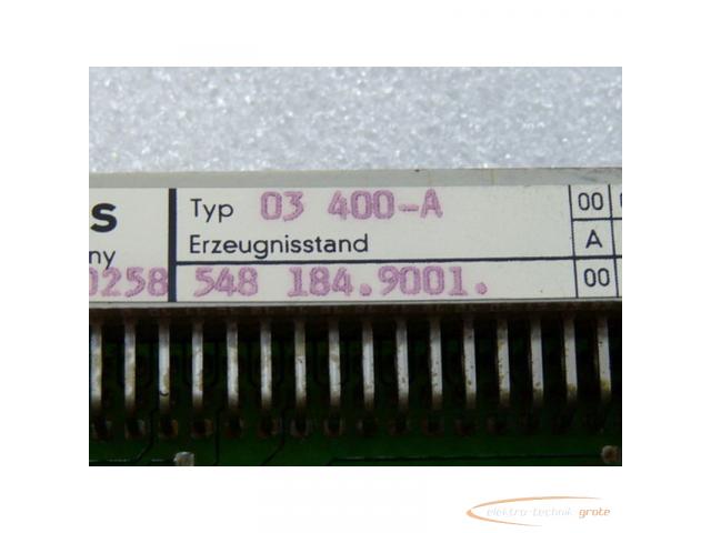 Siemens Typ 03 400-A Sinumerik Karte E Stand F - 2