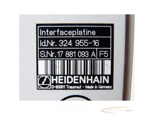 Heidenhain Id Nr 324 955-16 Interfaceplatine SN:17 881 093 A - 2