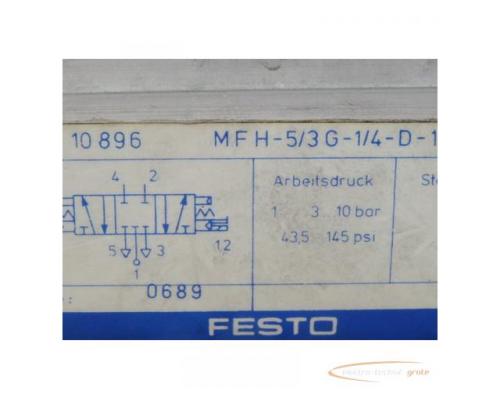 Festo MFH-5/3G-1/4-D-1 Pneumatik Magnetventil Typ 10 896 - Bild 2
