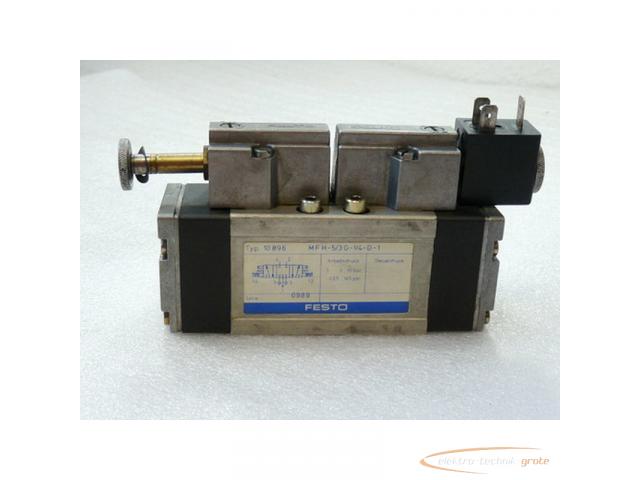 Festo MFH-5/3G-1/4-D-1 Pneumatik Magnetventil Typ 10 896 mit Magnetspule MSFG-24 - 1