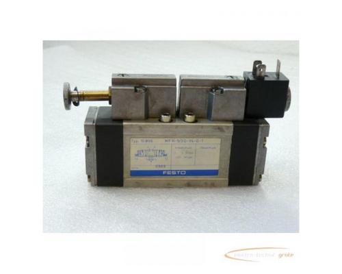 Festo MFH-5/3G-1/4-D-1 Pneumatik Magnetventil Typ 10 896 mit Magnetspule MSFG-24 - Bild 1