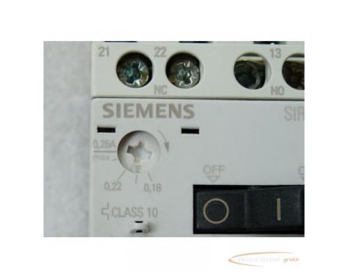 Siemens 3RV1011-0CA15 Sirius Leistungsschalter max 0 , 25A mit 3RV1901-1E Hilfsschalter - Bild 3