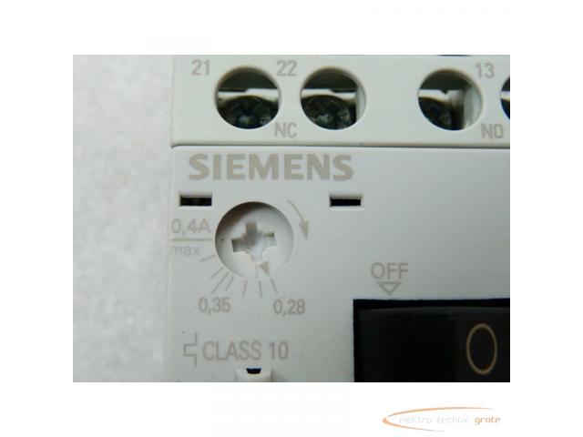 Siemens RV1011-0EA15 Sirius Leistungsschalter max 0 , 4A mit 3RV1901-1E Hilfsschalter - 3