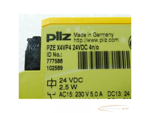 Pilz PZEX4VP4 Sicherheitsschaltgerät Id Nr 777586 24 VDC 4n / o 2 , 5 W - 2