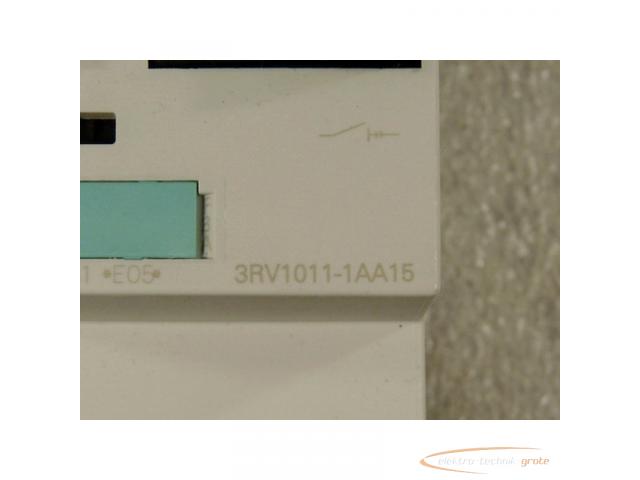 Siemens 3RV1011-1AA15 Leistungsschalter + 3RV1901-1E - 2
