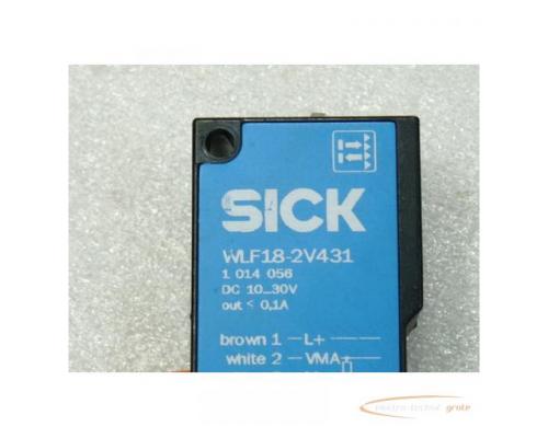 Sick WLF18-2V431 Lichtschranke Art Nr 1014 056 mit 4 pol Stecker - ungebraucht - - Bild 2