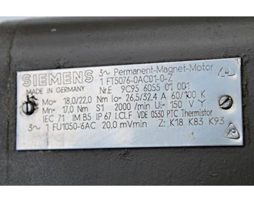 Siemens Servomotor 1FT5076-0AC01-0-Z + Tacho - Bild 2