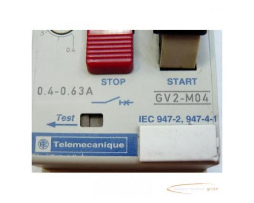 Telemecanique GV2-M04 Motorschutzschalter 0 , 4 - 0 , 63 A - Bild 2