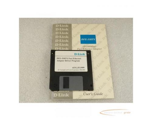 D - Link DFE - 538TX Fast Ethernet Adapter Driver Programm auf Diskette mit Installationsanleitung i - Bild 1