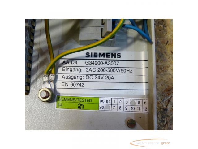 Trumpf 091369 Power Supply Siemens G34900-A3007 - 3