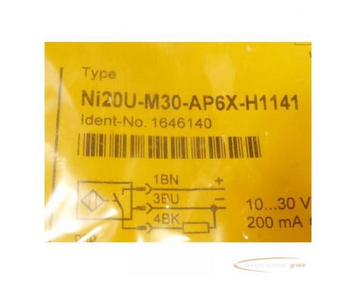 Turck Ni20U-M30-AP6X-H1141 induktiver Sensor sN = 20 mm 10 - 30 VDC - ungebraucht - in OVP - Bild 2