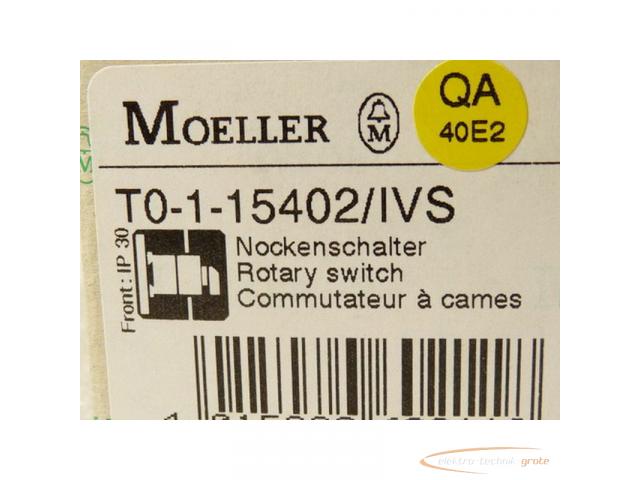 Klöckner Moeller T0-1-15402/IVS Nockenschalter Steuerschalter - ungebraucht - in OVP - 2