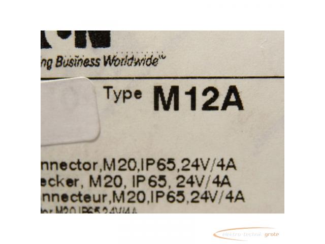 EATON M12A M12 Stecker M20 IP65 24V 4A - ungebraucht - - 2