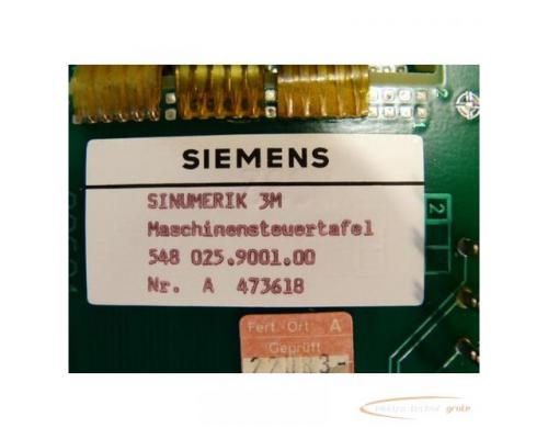 Siemens 548 025.9001.00 Maschinensteuertafel - Bild 3