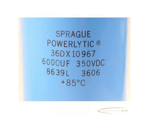 Sprague Powerlytic 36DX 10 967 Kondensator 6000 UF 350 VDC - Bild 2