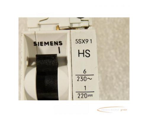 Siemens 5SX2 C2 Sicherungsautomat 230 / 400 V mit 5SX91 HS Leistungsschalter - Bild 3