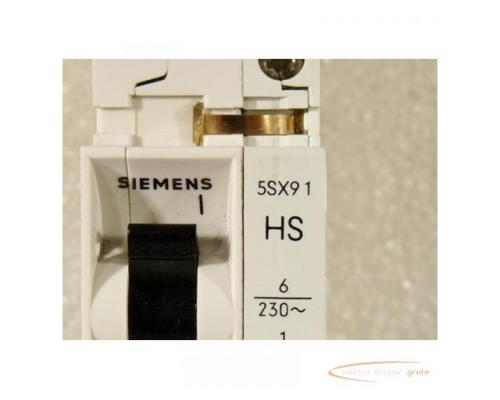 Siemens 5SX2 C6 Sicherungsautomat 230 / 400 V mit 5SX91 HS Leistungsschalter - Bild 3