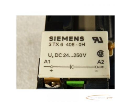 Siemens 3TB4017-0B Schütz 2S + 2Ö 24 V DC mit 3TX6406-0H Überspannungsdiode - Bild 5
