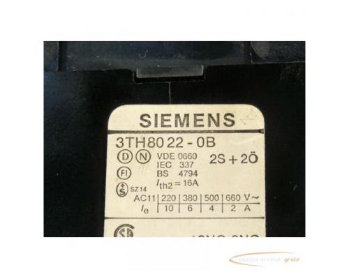 Siemens 3TH8022-0B Schütz 2S + 2Ö 24VDC mit 3TX6406-0H Überspannungsdiode - Bild 2
