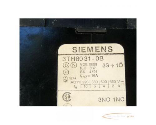 Siemens 3TH8031-0B Schütz 3S + 1Ö 24VDC mit 3TX6406-0H Überspannungsdiode - Bild 2