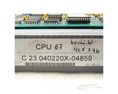 Heller uniPro CPU 67 C 23.040220X-04859 CPU CNC Karte bestückt NC V 7 . 4b - Bild 2