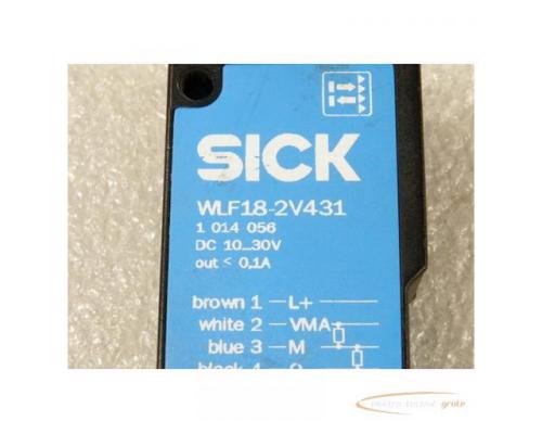 Sick WLF18-2V431 Reflexions Lichttaster 1014 056 DC 10 - 30 V mit M12 er 4 pol Anschlußstecker - Bild 2