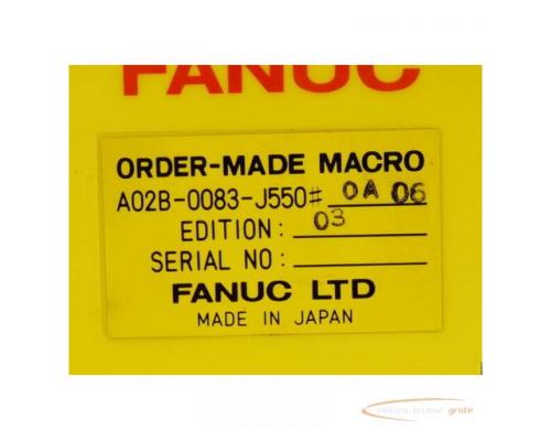 Fanuc Order Made Macro A02B-0083-J550 # 0A 06 Edit 03 Module - Bild 2