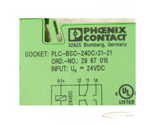 Phoenix Contact 29 61 192 Relais auf PLC - BSC - 24DC / 21 - 21 Relaissockel Nr 29 67 015 - Bild 3
