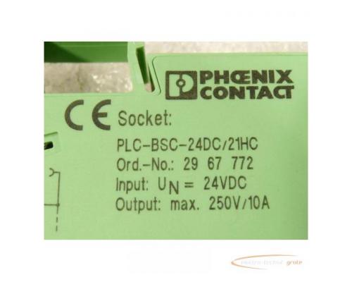 Phoenix Contact 29 61 312 Relais auf PLC - BSC - 24DC / 21HC Relaissockel Nr 29 67 772 - Bild 3