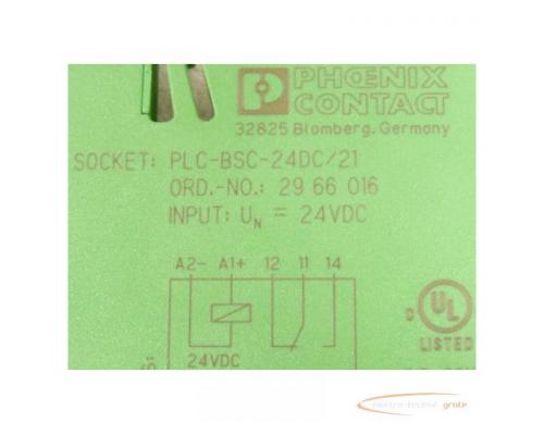 Phoenix Contact 29 61 105 Relais auf PLC - BSC - 24 DC / 21 Relaissockel Nr 29 66 016 - Bild 3